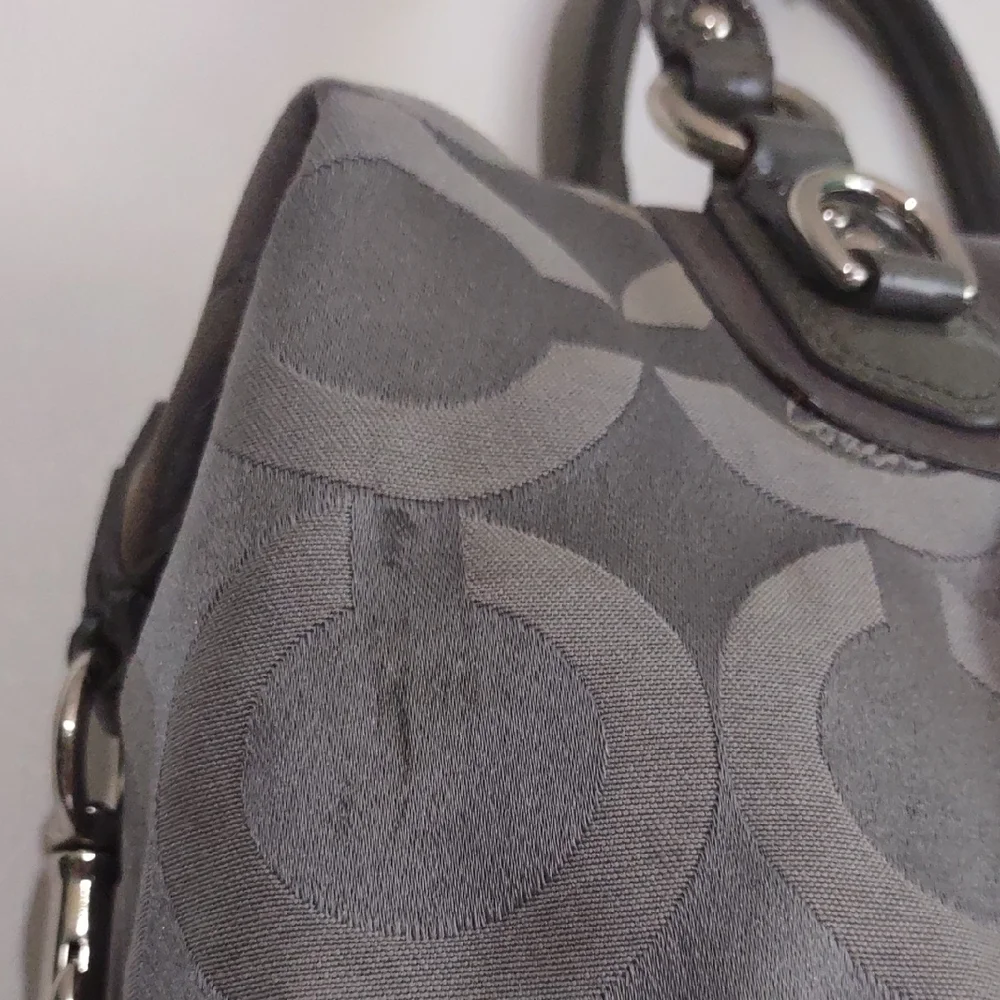 Coach Gray and Black Satchel - Picture 6 of 16